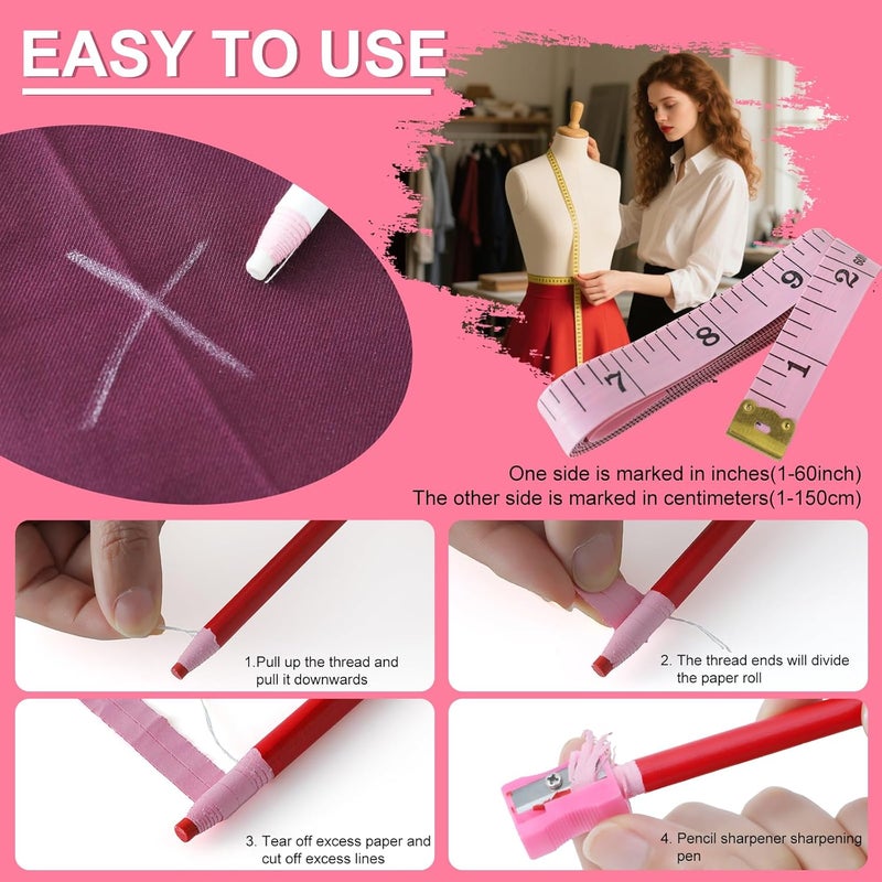 XEUZK 102Pcs Weeding Tools for Vinyl Set, Precision Craft Vinyl Weeding Tools Kit for Scrapbooking, Weeding Vinyl, DIY Art Work Cutting, Lettering, Splicing (Pink Tools) - Image 5